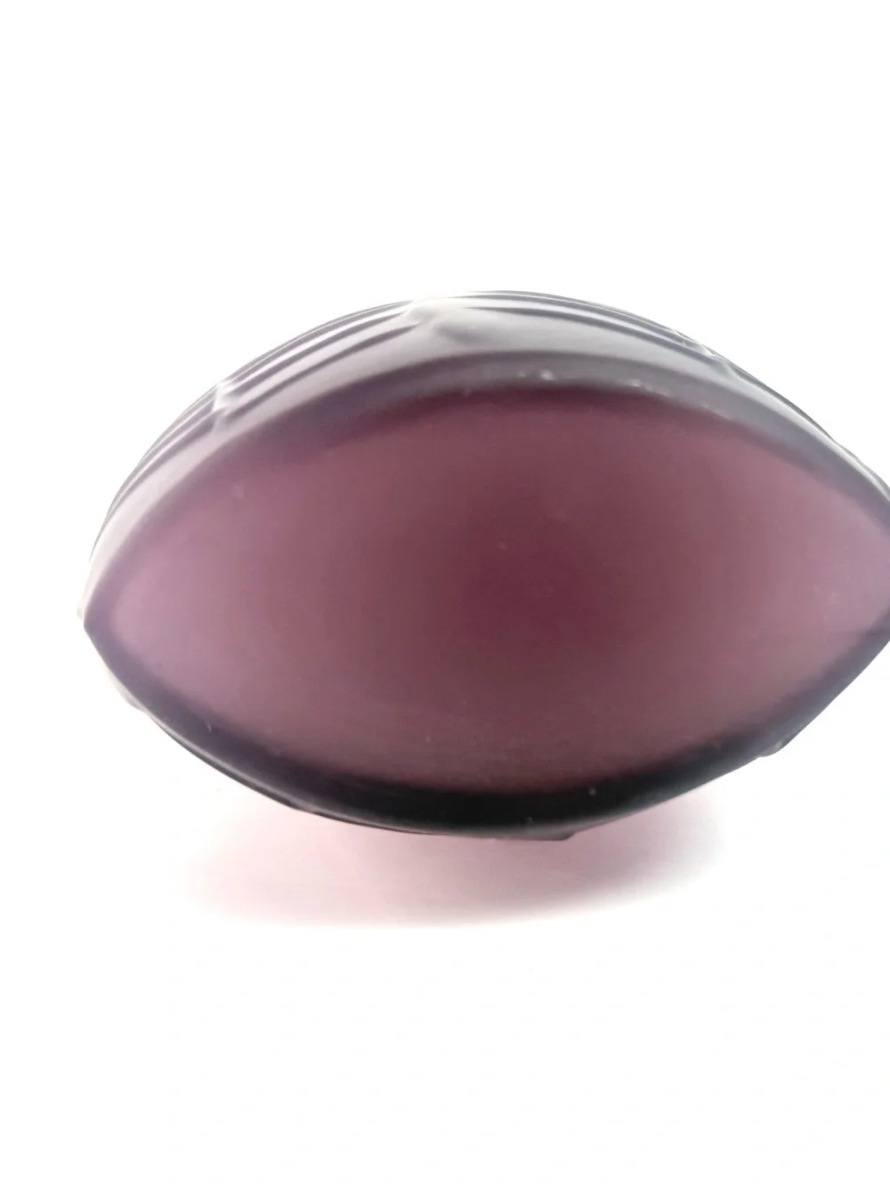 Vintage Art Deco Amethyst Purple Satin Glass 10” Botanical Vase 1940's - Picture 9 of 16